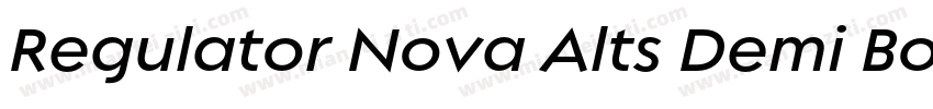 Regulator Nova Alts Demi Bold字体转换